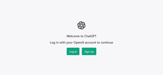 ChatGPT založení účtu